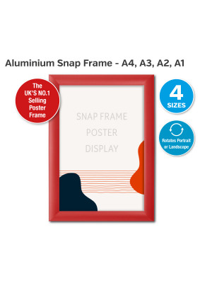 RED 25mm Profile Snap Poster Frames