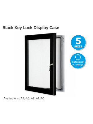 Black Key Lock Display Case