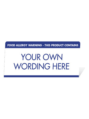 Create Your Own Allergen Warning Buffet Notices - BT023