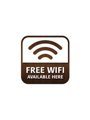 FREE Wifi Window Sticker - CA001