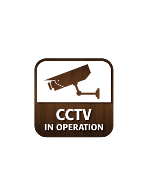 CCTV in Operation Window Sticker - CA002