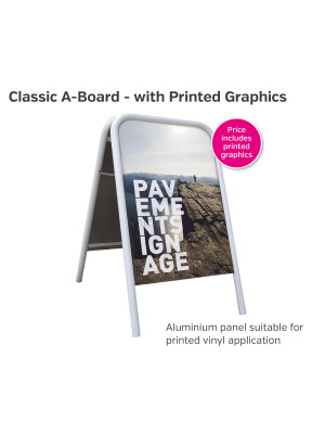 Classic A-Board with Printed Graphic Panel