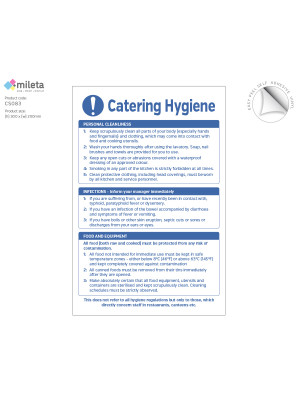 Catering hygiene staff guidelines notice
