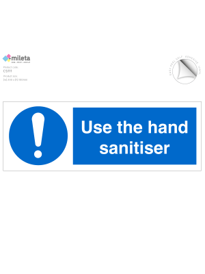 Use The Hand Sanitiser - Vinyl Sticker