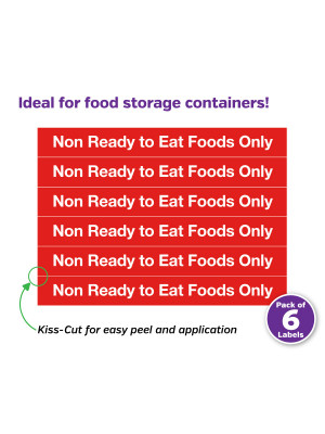 Non-Ready To Eat Food Only Labels