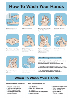 How to Wash Your Hands Notice