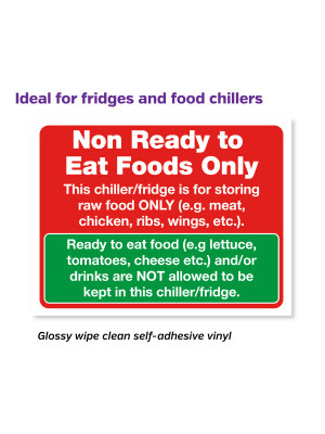 Non-Ready Foods Only Notice