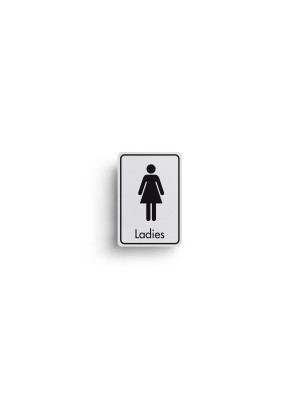 DM002 - Ladies Symbol with Text Door Sign
