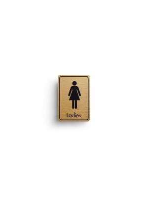 DM022 - Ladies Symbol with Text Door Sign