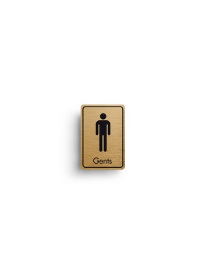 DM023 - Gents Symbol with Text Door Sign