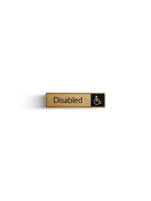 DM028 - Disabled with Symbol Door Sign