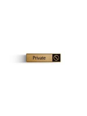DM032 - Private with Symbol Door Sign