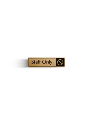 DM033 - Staff Only with Symbol Door Sign
