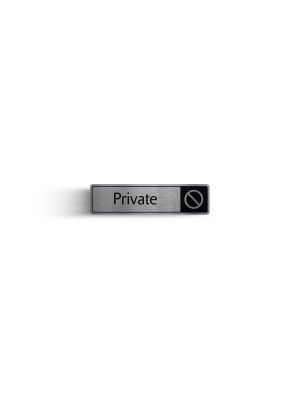 DM052 - Private with Symbol Door Sign
