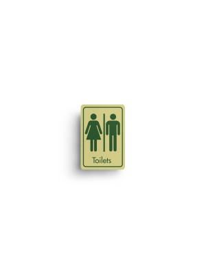 DM061 - Toilets Symbol with Text Door Sign