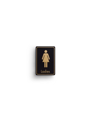 DM082 - Ladies Symbol with Text Door Sign