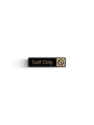 DM093 - Staff Only with Symbol Door Sign