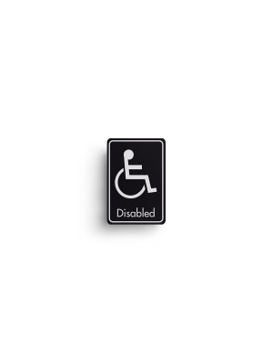 DM104 - Disabled Symbol with Text Door Sign