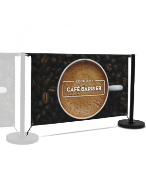Economy Cafe Barrier Extension Kit - 1500mm Double Sided Print