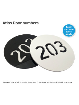 Atlas Door Numbers - Choice of Colours
