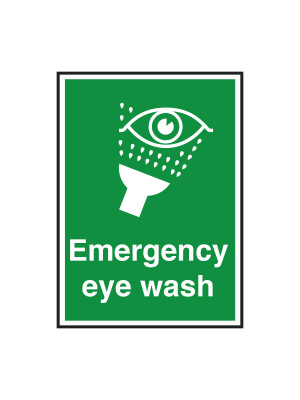 Emergency Eye Wash Notice - FA026