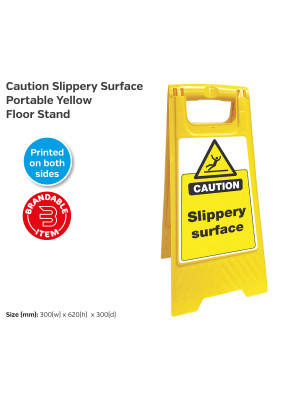 Slippery Surface Portable Yellow Safety Floor Stand