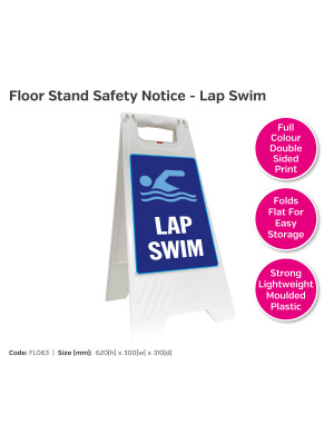 Lap Swim Portable Floor Stand Safety Notice- FL063