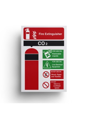 Co2 Fire Extinguisher Equipment Sign