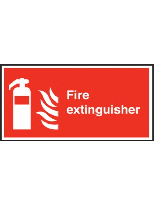 Fire Extinguisher Text & symbol Sign