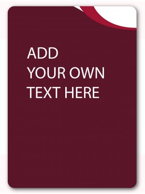 A4 Your Own Text Guest Information Notice  - GH029 - Multiple Colours