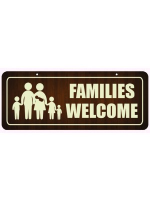 Families Welcome Window Hanging Notice - GS003