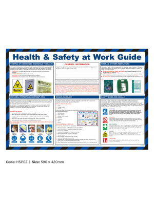 Health & Safety at Work Guide Poster - HSP02