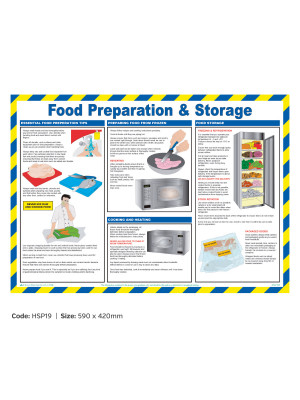 Food Preparation and Storage Poster - HSP19
