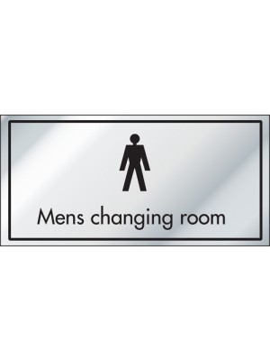 Mens Changing Room Information Door Sign - ID003
