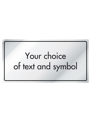 Your Own Text Custom Information Door Sign - ID030