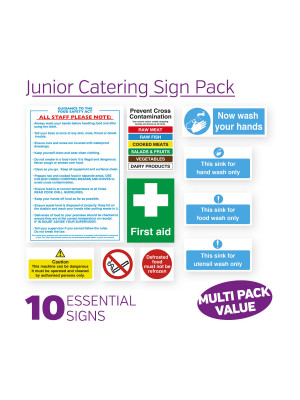 Junior Catering Sign Pack - JUNPK
