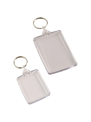 Standard Clear Acrylic Keychain - Multipack - Multiple Sizes