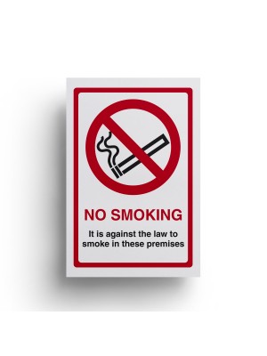 No Smoking Its Against The Law Sign