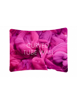 Curved Fabric Wall Exhibition Display Stands