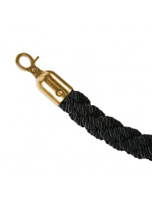 Black 1.5 metre Twisted Rope - RBS006 BLACK