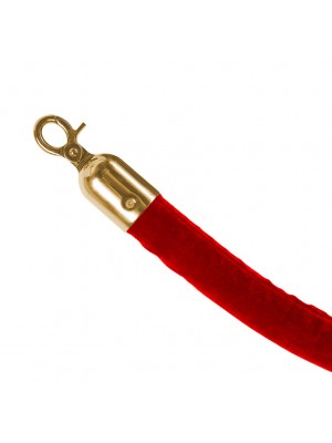Red 1.5 metre Velvet Rope - RBS007 RED