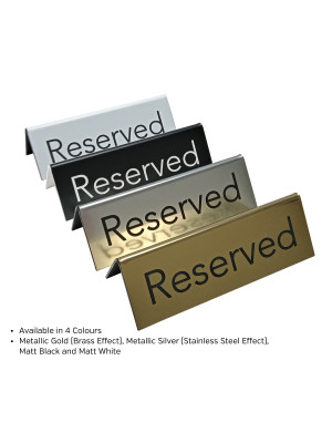 Laser Engraved Reserved Sign. Perfect for Pubs, Bars & Restaurants 