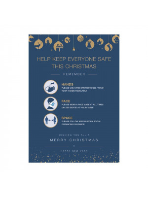 Christmas help keep safe poster