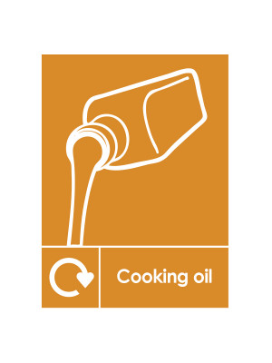 Cooking Oil Recycling Bin Sticker - SE019