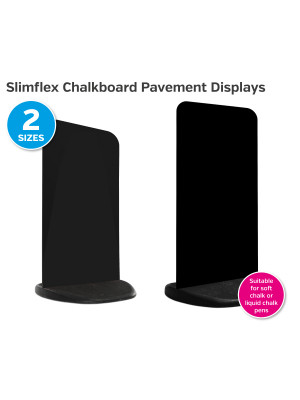 Slimflex HPL Chalkboard Pavement Displays - 2 Sizes