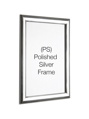 POLISHED SILVER 25mm Profile Snap Poster Frames