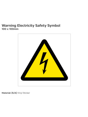Warning Electricity Symbol Safety Sign