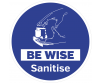Be wise sanitise floor graphic