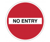 No Entry floor and wall floor graphic