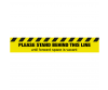 Please stand behind this line until forward space is vacant floor graphic - SD043